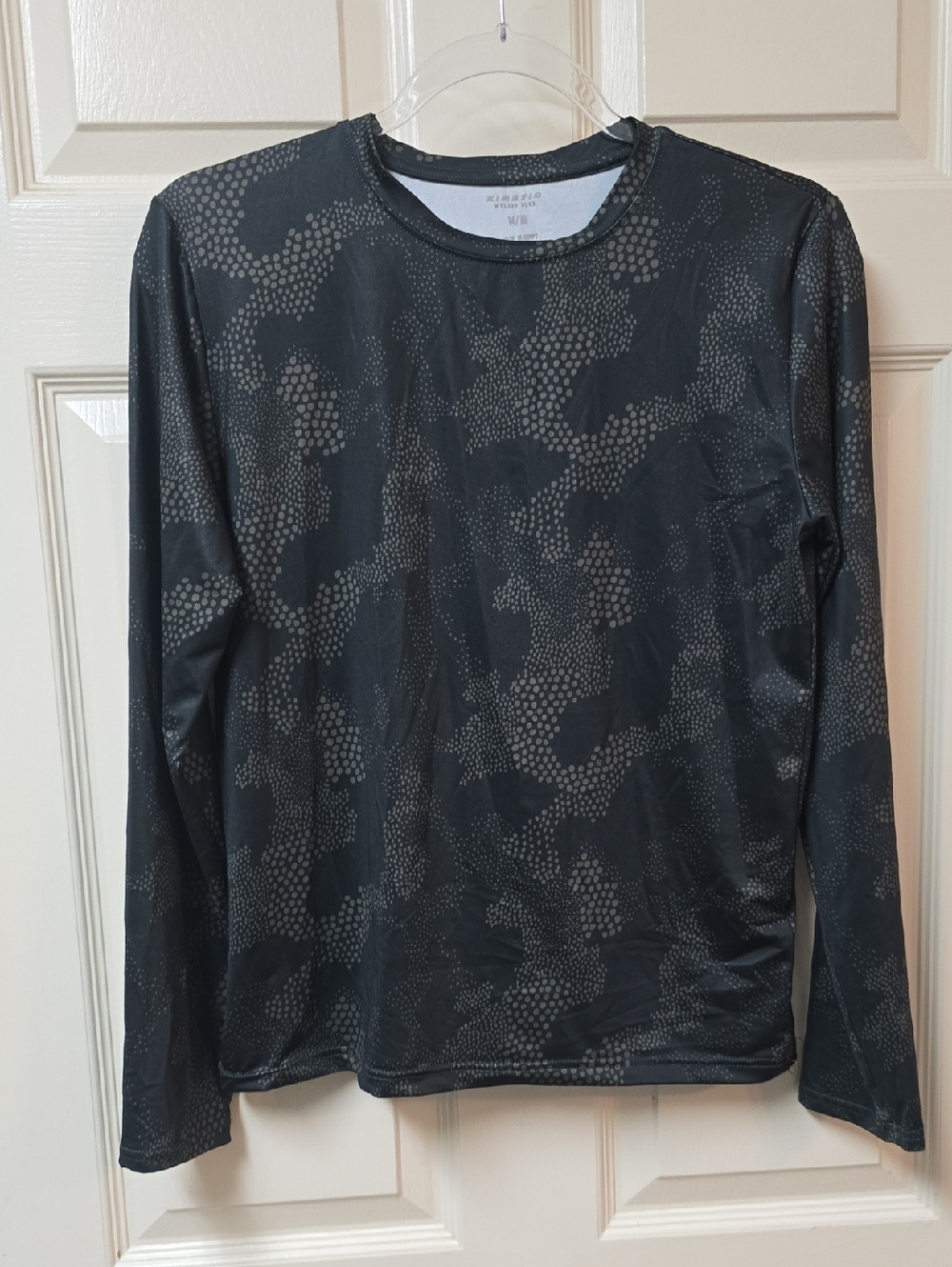 Kinetic| Boy's | Black Camouflage-Print | Long Sleeve | Shirt | Size 14/16